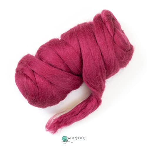 Colored Natural Wool roving (8 Ounce)