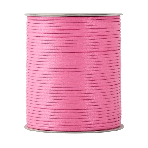 2mm Pink Waxed Cord (327 Foot)