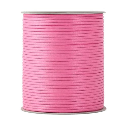 2mm Pink Waxed Cord (327 Foot)