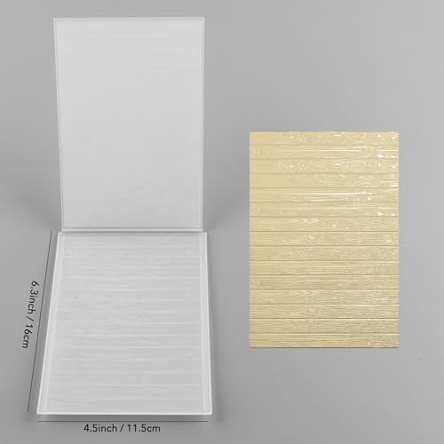 3D Wood Panel Texture Theme Plastic Embossing Folders DIY Scrapbooking Photo Album Card Paper Craft Decoration for Card Making