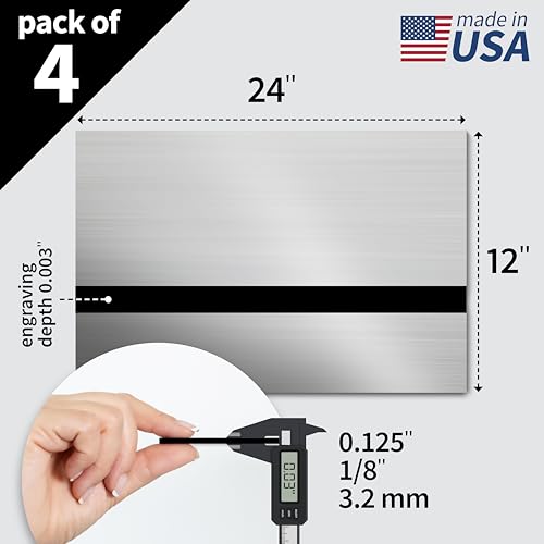 Metallic Looking Acrylic Sheet (4 Count)