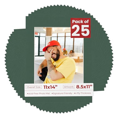 11x14 Mat for 8.5x11 Photo (25 Count)