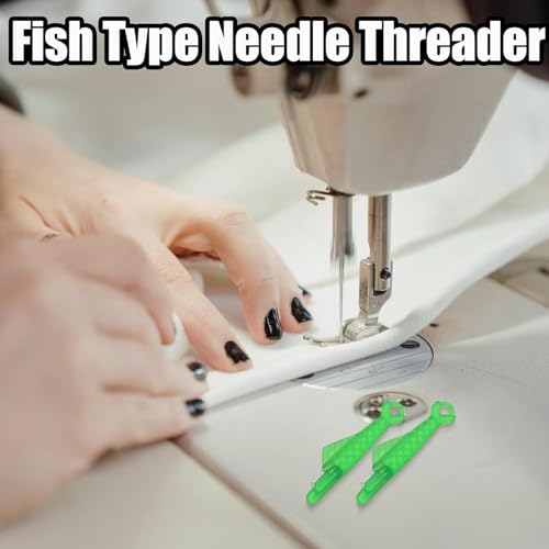 10 Pcs Fish Mouth Sewing Machine Needle Threader