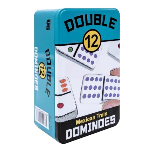 Double 12 Domino Game Travel Tin