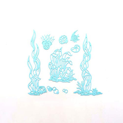 Metal Sea Grass Seaweed Coral Tropical Fish Cutting Dies