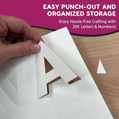 3 Inch Bulletin Board Letters & Numbers (209 Count)
