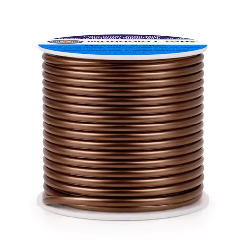12 Gauge Light Brown Anodized Aluminum Craft Wire (60 Foot)