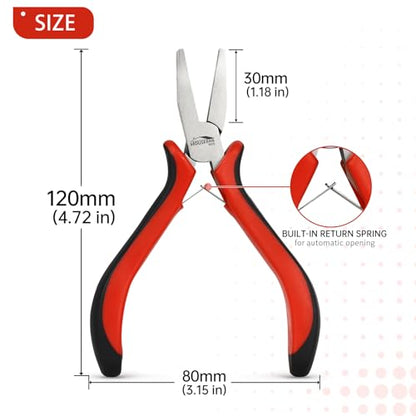 5 Piece 5"Flat Nose Pliers (5 Count)