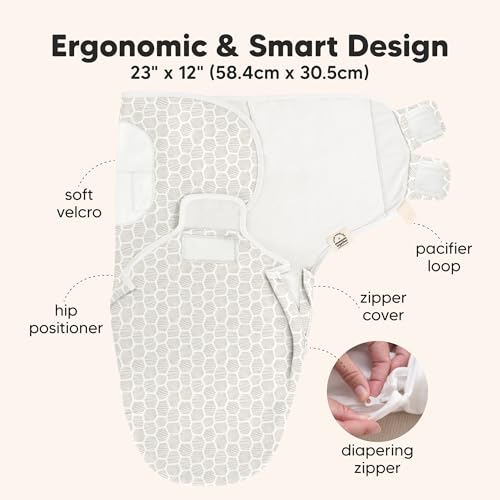 Newborn Swaddles with Zippers (3 Count)
