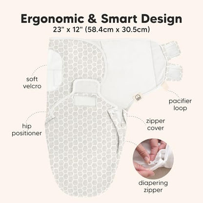 Newborn Swaddles with Zippers (3 Count)