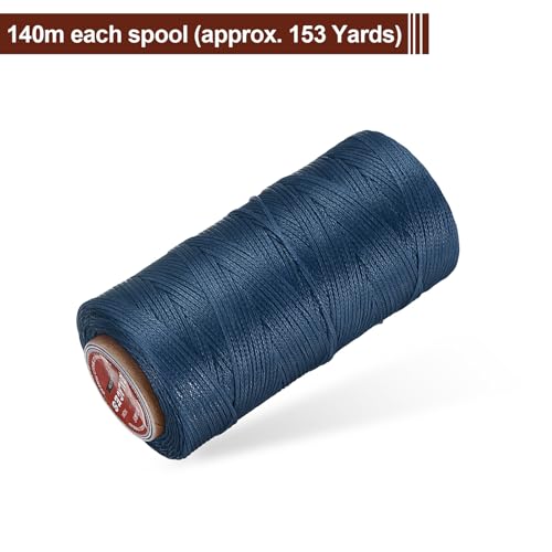 Flat Leather Sewing Waxed Thread