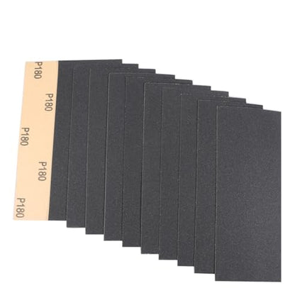 30Pcs 9 x 3.6 Inchs 180 Grit Wet and Dry Handmade Universal Sanding Sheets