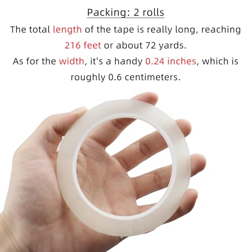 2 PCS Clear Floral Tape (2 Count)