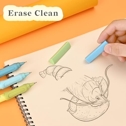 Cute Mechanical Pencil Set with Case (12 Count)