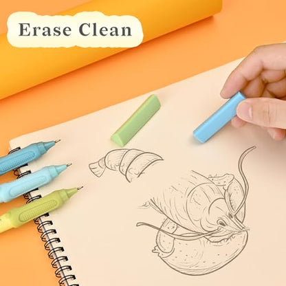 Cute Mechanical Pencil Set with Case (12 Count)