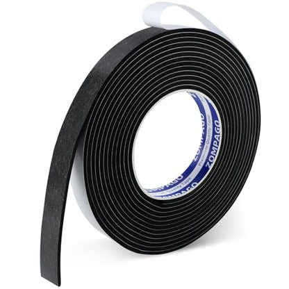 Single Sided Foam Weather Stripping Seal Tape Black