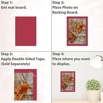 20 Pack 5x7 Uncut Photo Mat Matboards