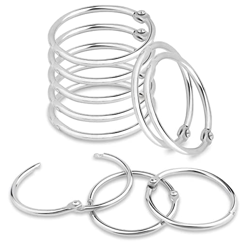 Loose Leaf Binder Rings 1 Inch Metal Book Ring Clip for Index Card