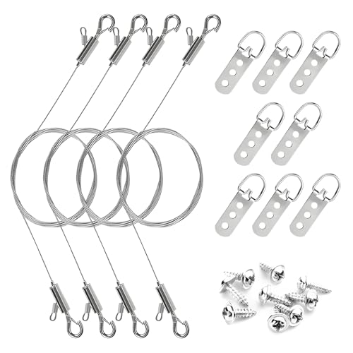 4PCS Picture Hanging Wire Kit