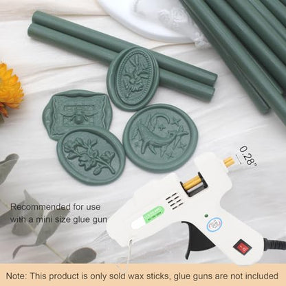 Olive Green Wax Seal Sticks 20pcs (20 Count)