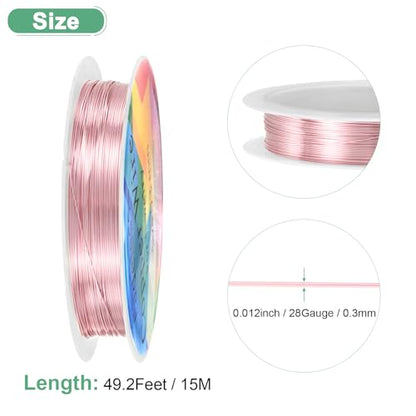 0.3 mm 28 Gauge Copper Wire for Jewelry Making