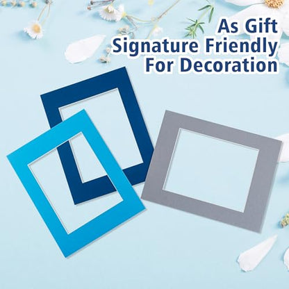 10 Pack 11x14 Mixed Colors Picture Mats