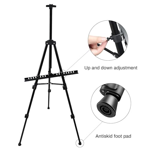 21 66 Inch Adjustable Art Easel Stand for Painting and Sign