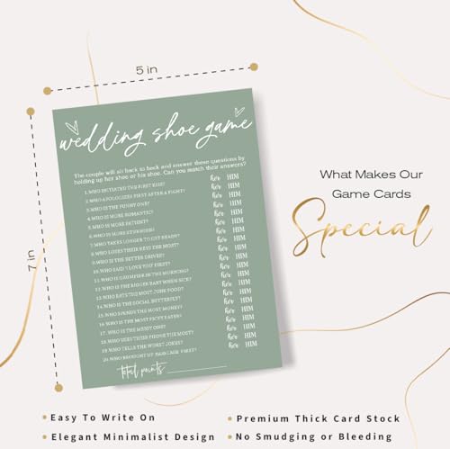 Bridal Shower Games Cards