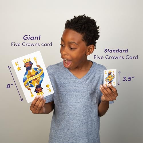 Five Crowns Giant Rummy Style Jumbo Card Game for Kids