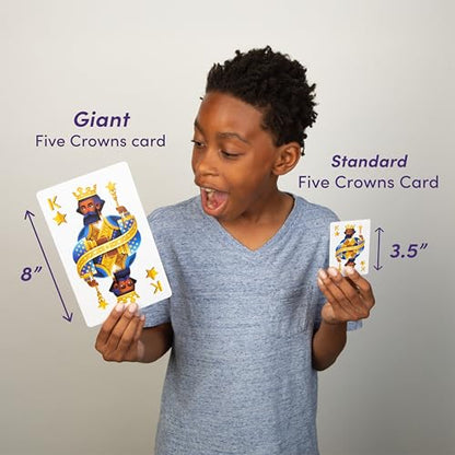 Five Crowns Giant Rummy Style Jumbo Card Game for Kids