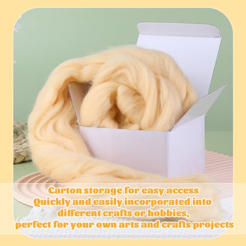 3.53oz Needle Felting Wool Roving Wool for Felting Wool Felting Supplies