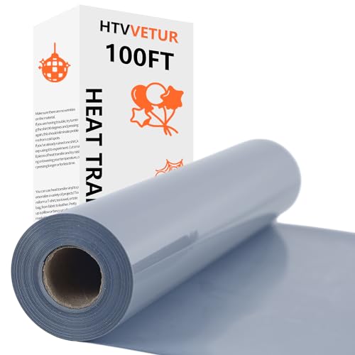 Gray Iron on Vinyl Roll 12" x 100ft