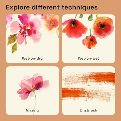 Professional Metallic Watercolor Paint Set for Adults