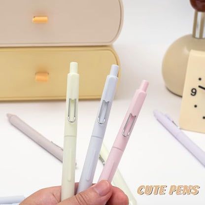 0.5mm Gel Pens Black Ink Pen Gel Retractable Pens for Smooth Writing Office Supplies (12 Count)