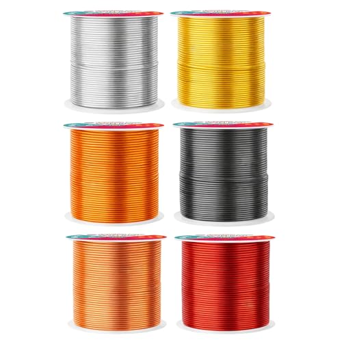 18 GA Gray Copper Red Assorted Anodized Aluminum Craft Wire (450 Foot)