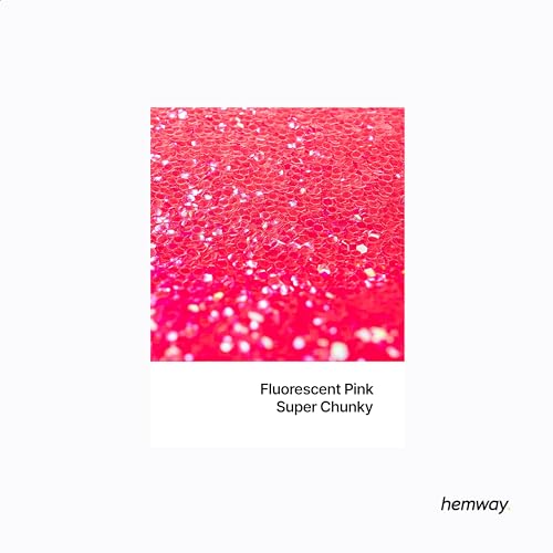 Resin Glitter Fluorescent Pink 100g Super Chunky (3.5274 Ounce)