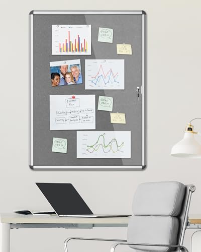 38"x28" Enclosed Bulletin Board