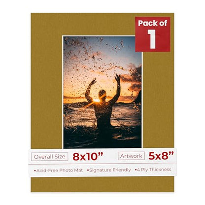 8x10 Mat Bevel Cut for 5x8 Photos