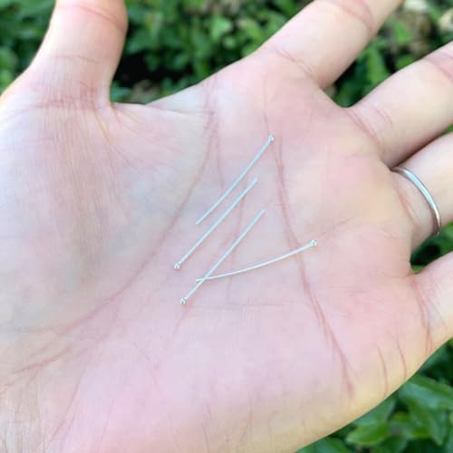 20pcs Adabele Real Sterling Silver Ball Head Pins 25mm (20 Count)