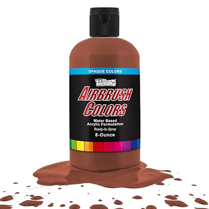 Opaque Coffee Brown Acrylic Airbrush Paint (8 Ounce)
