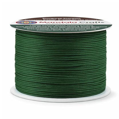 0.5mm Evergreen Waxed Cord (327 Foot)