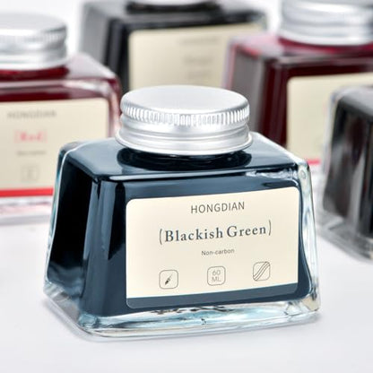 Hongdian Fountain Pen Bottled Ink Blackish Green