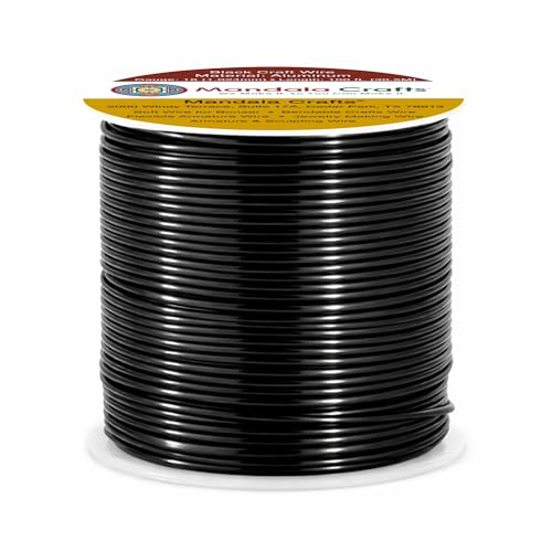 18 Gauge Black Anodized Aluminum Craft Wire (100 Foot)