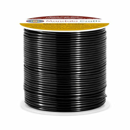 18 Gauge Black Anodized Aluminum Craft Wire (100 Foot)