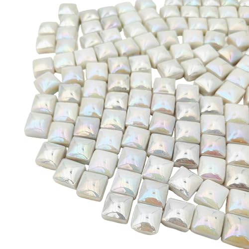 1.1lb Crystal Glass Mosaic Tiles for Crafts (150 Count)