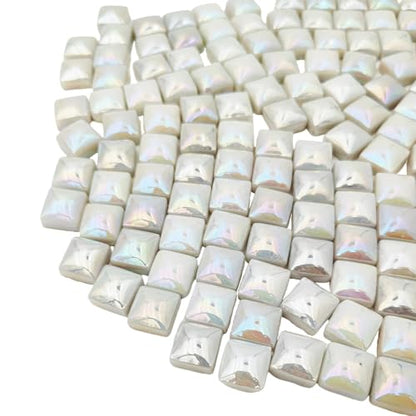 1.1lb Crystal Glass Mosaic Tiles for Crafts (150 Count)