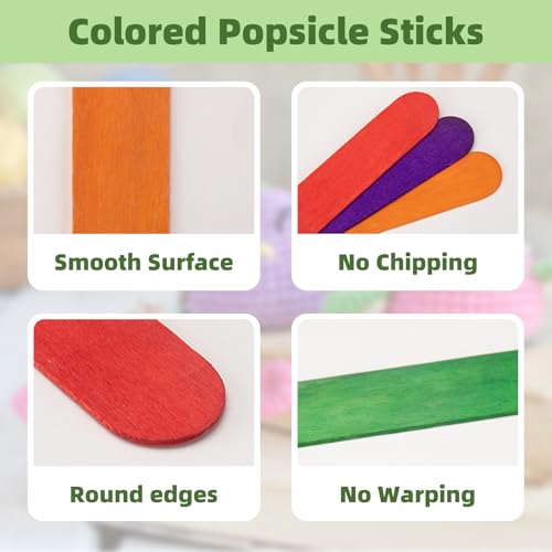 8 Inch Jumbo Craft Sticks (60 Count)