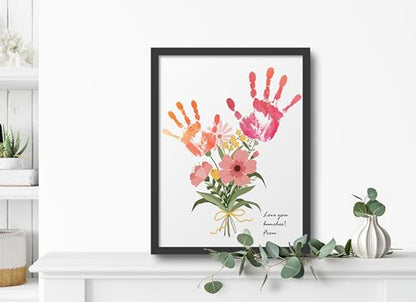Flower Bouquet Handprint Art Craft DIY Kit