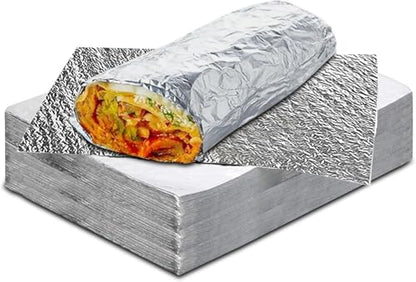 Insulation Sandwich Wrapping Paper Aluminum Foil Sheets (100 Count)