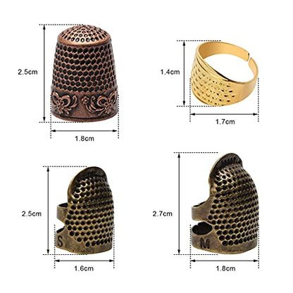 4 Piece Sewing Thimble Hand
